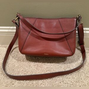 Fossil Jolie Leather Crossbody Bag Convertible Strap